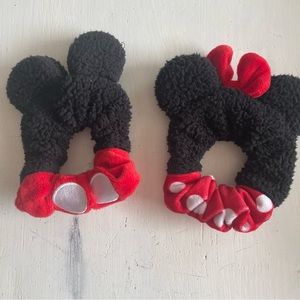 Disney Hair Scrunches Mickey Minnie Set of Two